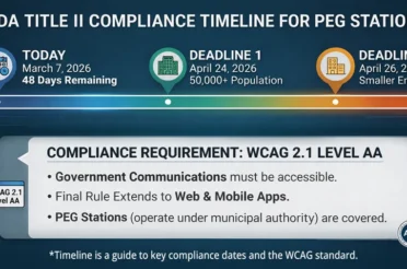 The April 24 Deadline PEG Stations Don’t Know Applies to Them: ADA Title II Web Accessibility